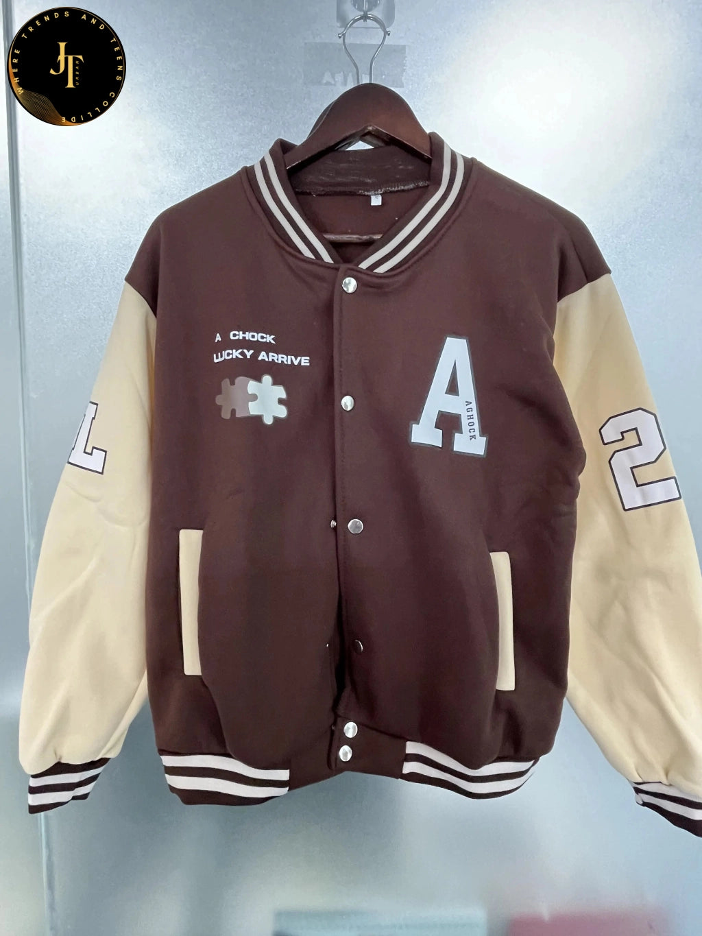 Vintage Y2K Baseball Jacket for Women - Autumn Bomber Coat with Preppy Style and Letter Print