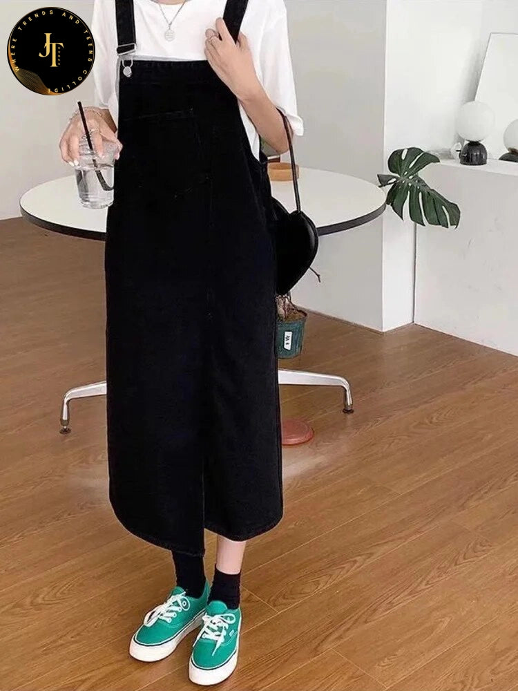 Premium Quality Denim Jumpsuits - High Waist Wide Leg Jeans