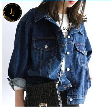 Stylish Denim Blue Winter Coat - Perfect for Autumn and Winter!