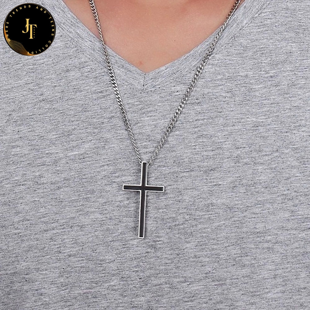 Stainless Steel Chain for Men - Fashion Cross Pendant | Premium Jewellery
