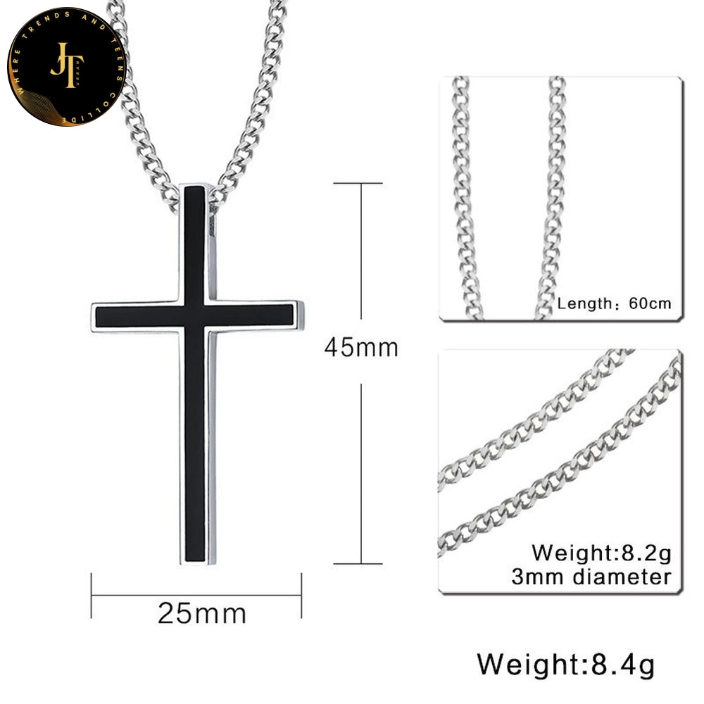 Stainless Steel Chain for Men - Fashion Cross Pendant | Premium Jewellery