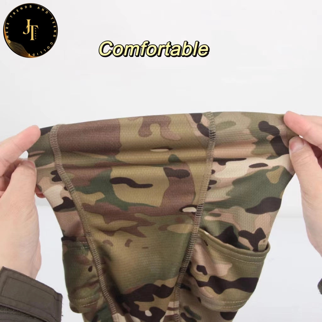 Stylish Tactical Army Baseball Cap - Balaclava Half Ski Mask for Men & Women