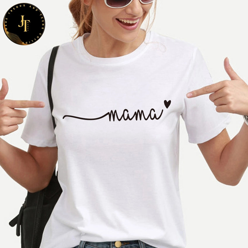 Stylish Women's T-Shirt: Summer Premium Mama Love Top
