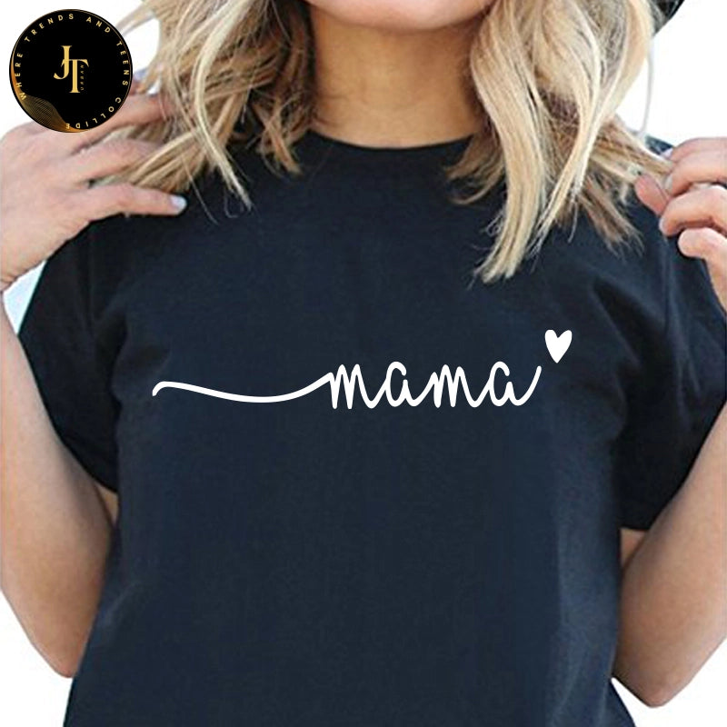 Stylish Women's T-Shirt: Summer Premium Mama Love Top