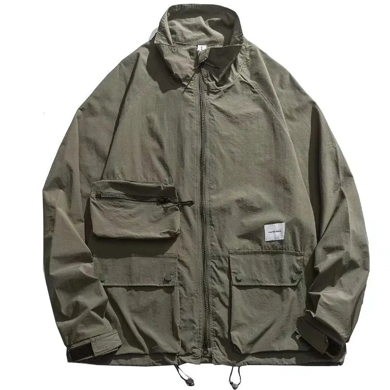 Mens Streetwear Jackets And Coats Multi Pockets Cargo Jackets
