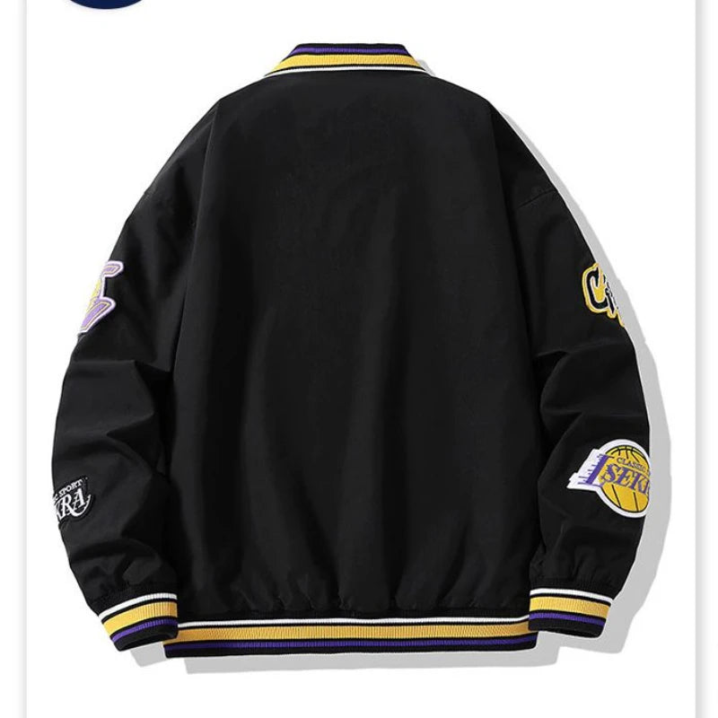 Japanese Oversized Gothic Bomber Jacket - Y2K Hip-Hop Street Style