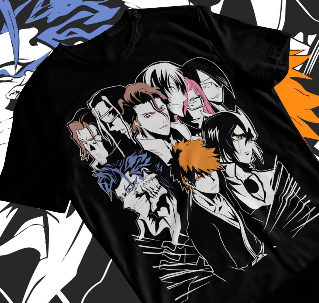 Bleach Ichigo Kurosaki Espada Manga Strip Unisex Anime Soft T-Shirt