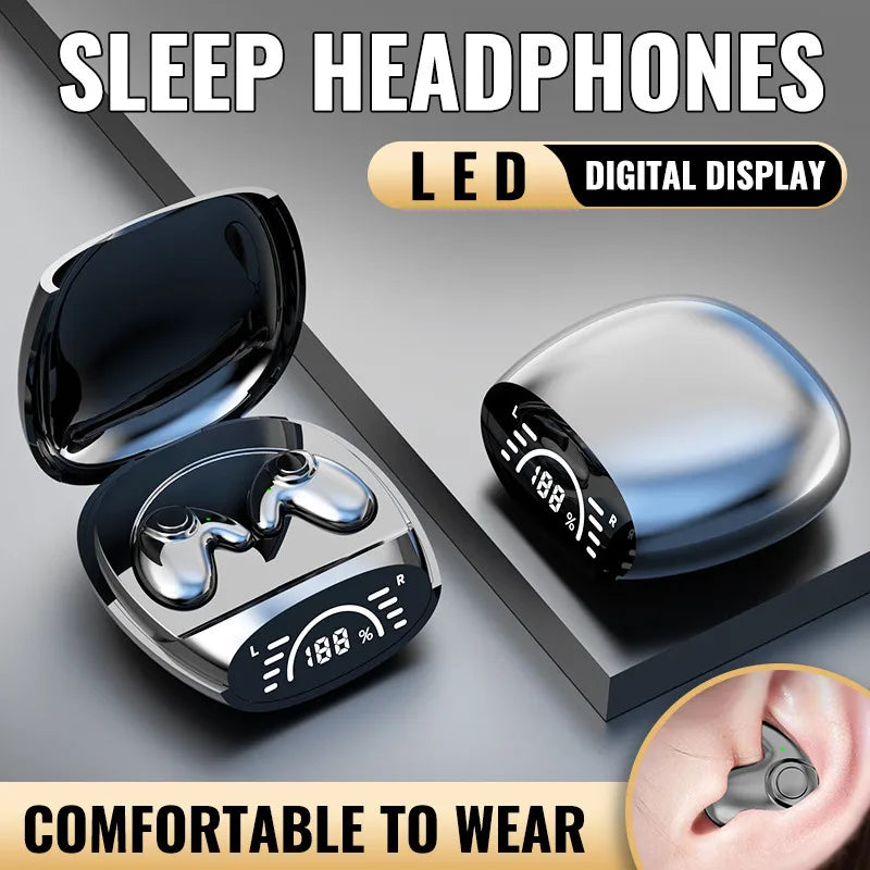 Mini Bluetooth Sleep Earphones 5.3 – Comfortable, Touch Control Earbuds