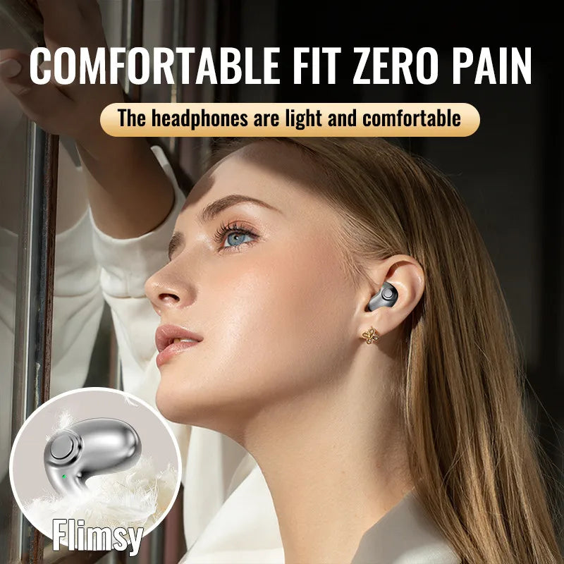 Mini Bluetooth Sleep Earphones 5.3 – Comfortable, Touch Control Earbuds