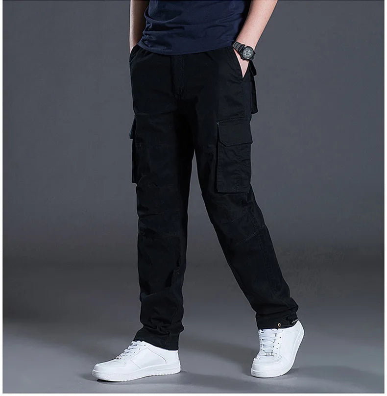 Men's New Fashion Cargo Pants - Straight Loose Baggy Trousers