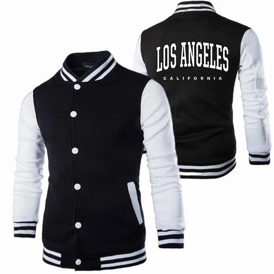 Spring/Autumn Baseball Jackets - Unisex Solid Color Streetwear