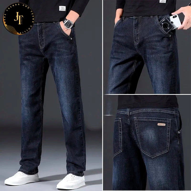 Men's Premium Anti-Theft Denim Jeans - Suitable for all seasons.