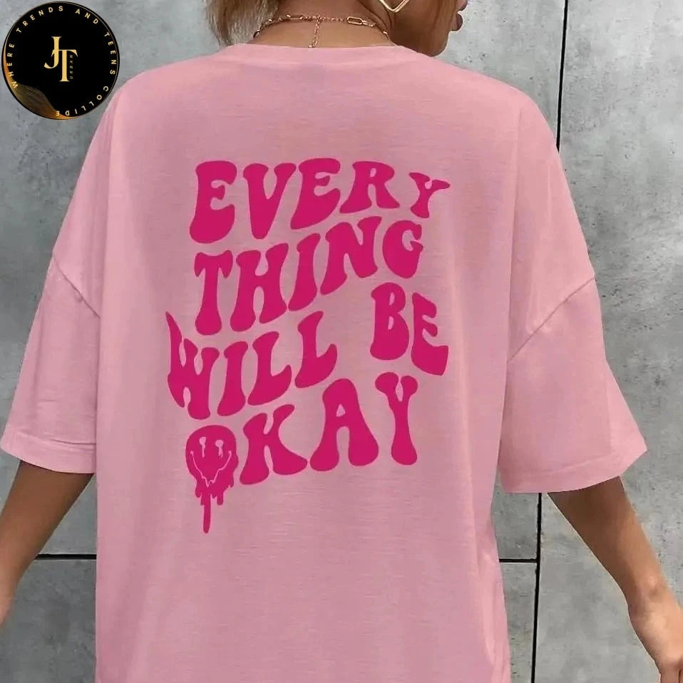 Oversized Stylish Women's Graphic Tees - Trendy Summer Tops