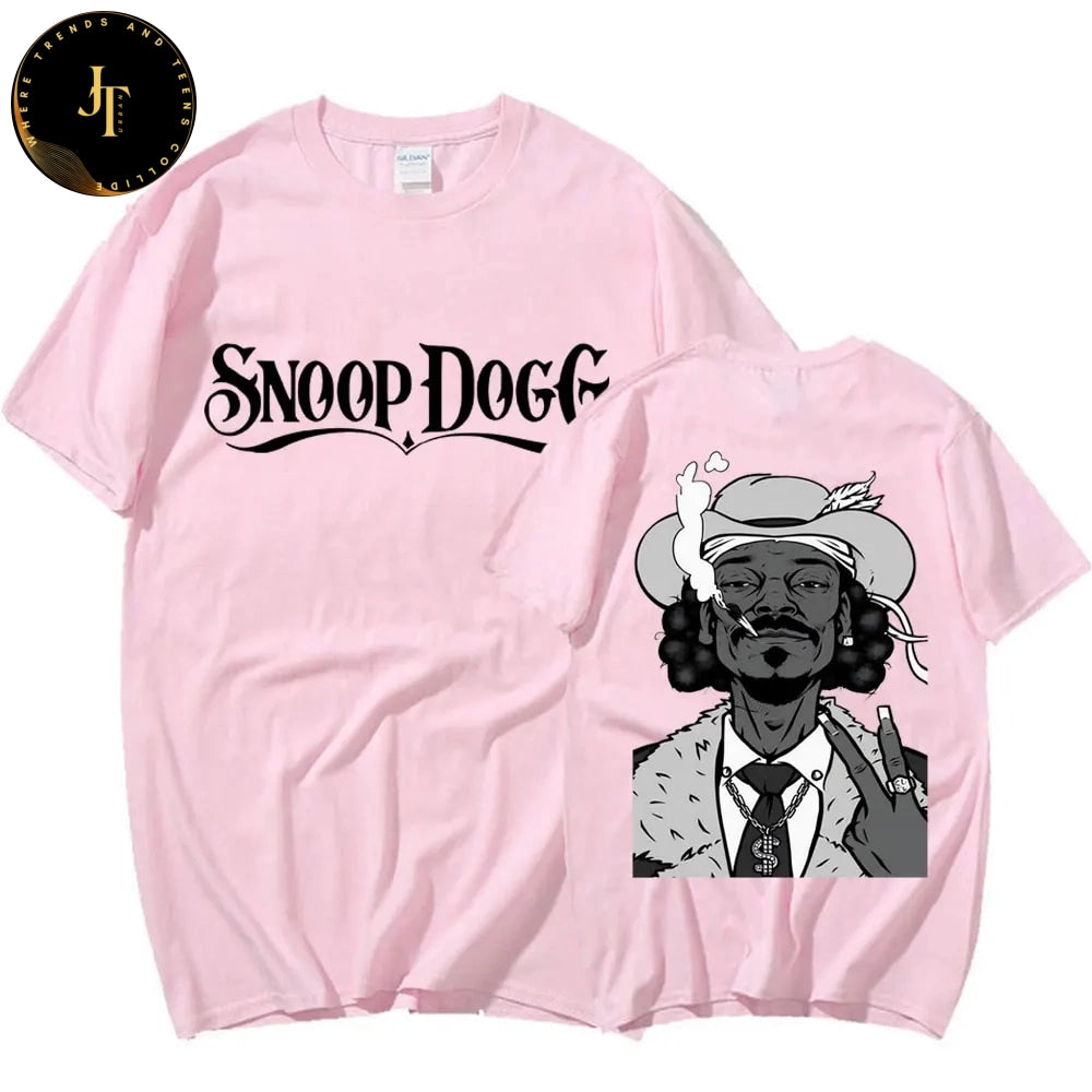 Snoop Dogg Hip Hop Fashion T-Shirt: Summer  Streetwear for men