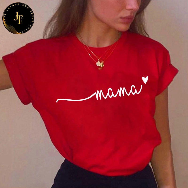 Stylish Women's T-Shirt: Summer Premium Mama Love Top