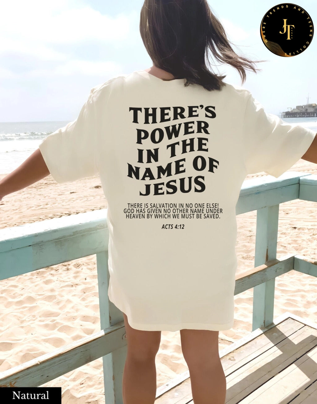 Stylish Oversized Christian Tee - Christian Aesthetic Top | Womens tees.