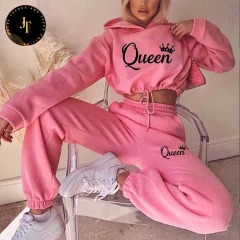 Women's Casual Tracksuit Set: Premium Hoodies for Women