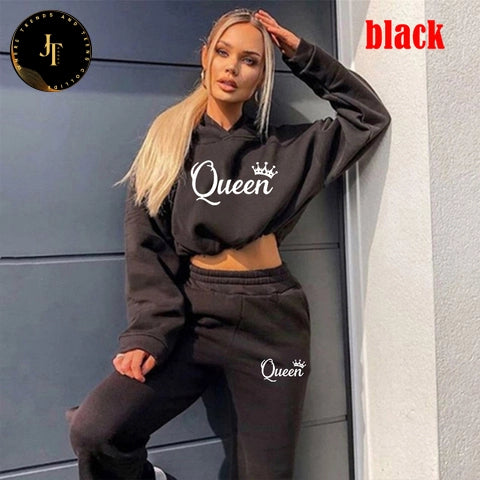 Women's Casual Tracksuit Set: Premium Hoodies for Women