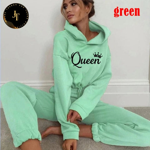 Women's Casual Tracksuit Set: Premium Hoodies for Women