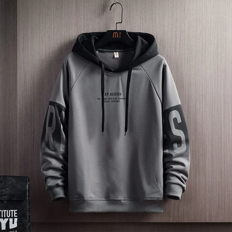 Trendy Men's Hoodies - Stylish Harajuku Letter Print Sweatshirts for Streetwear Fashion