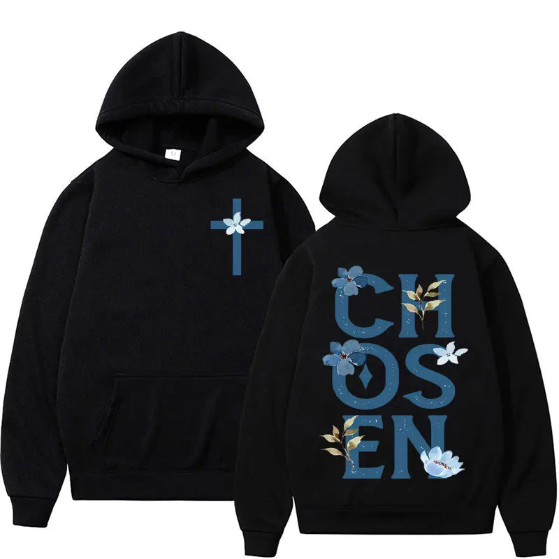 Harajuku Aesthetic Christian Jesus Hoodie Bible Verse God Loves You