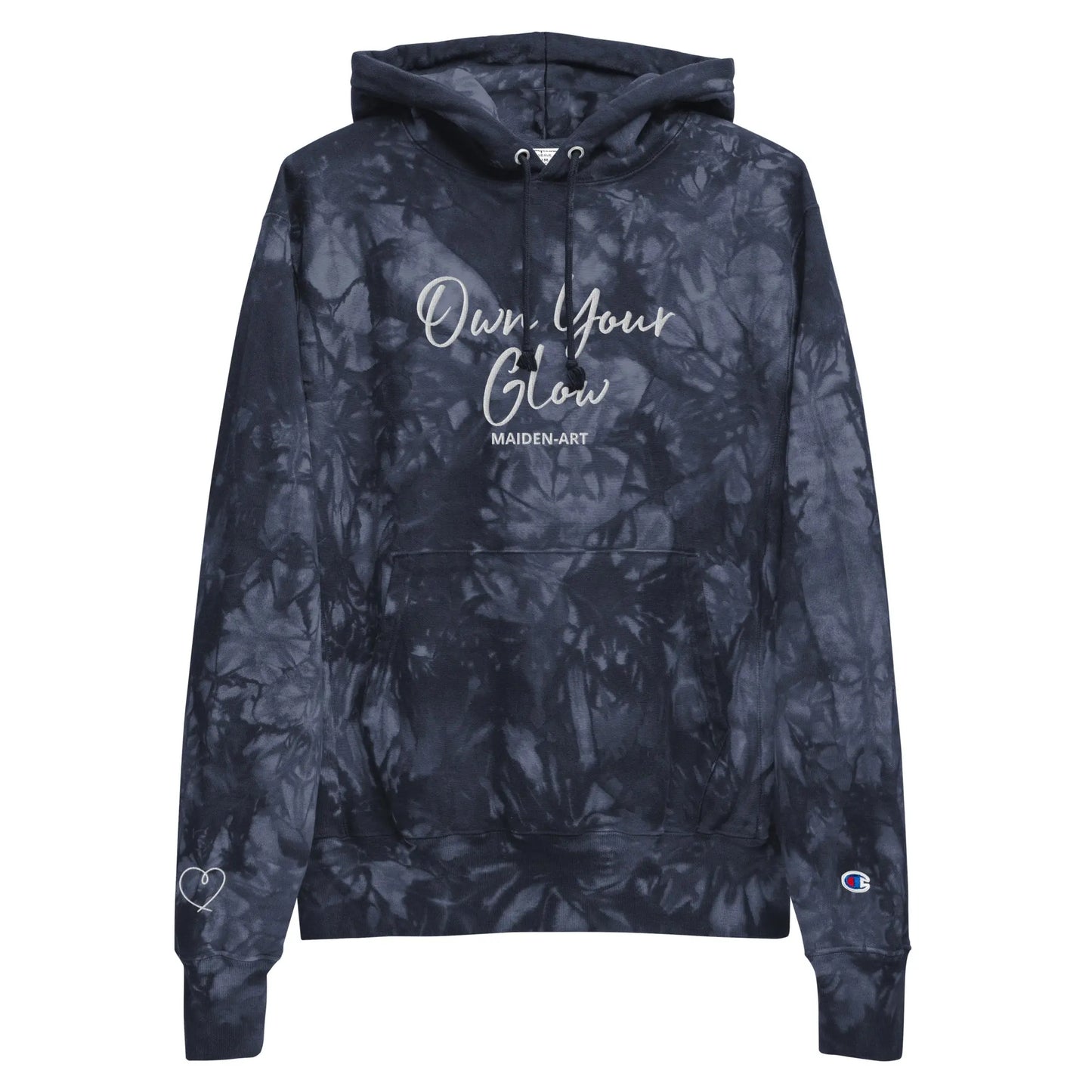 Unisex Champion Tie-Dye Hoodie | Embroidered Own Your Glow