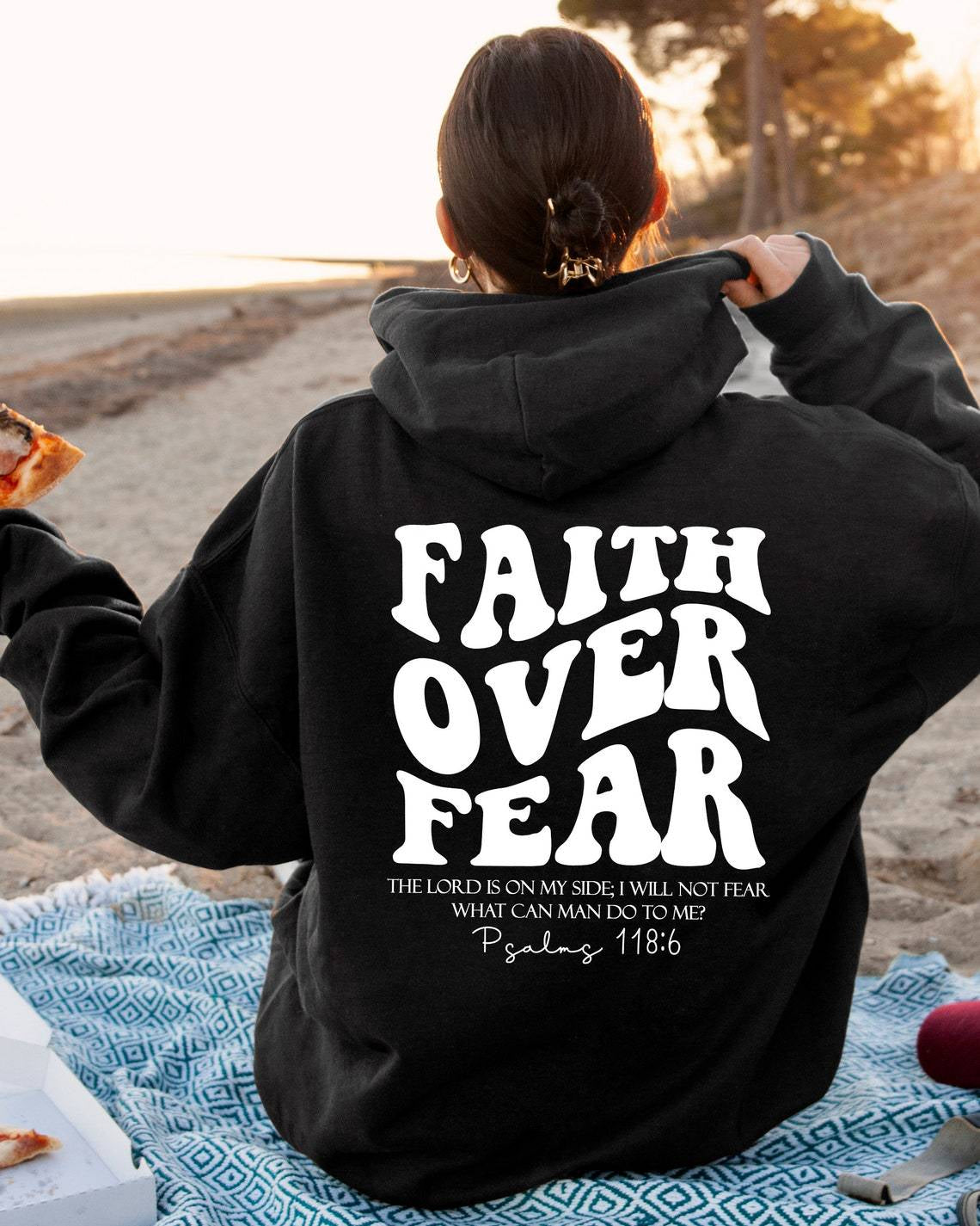 Faith over Fear High Quality,Christian Hoodies for Women