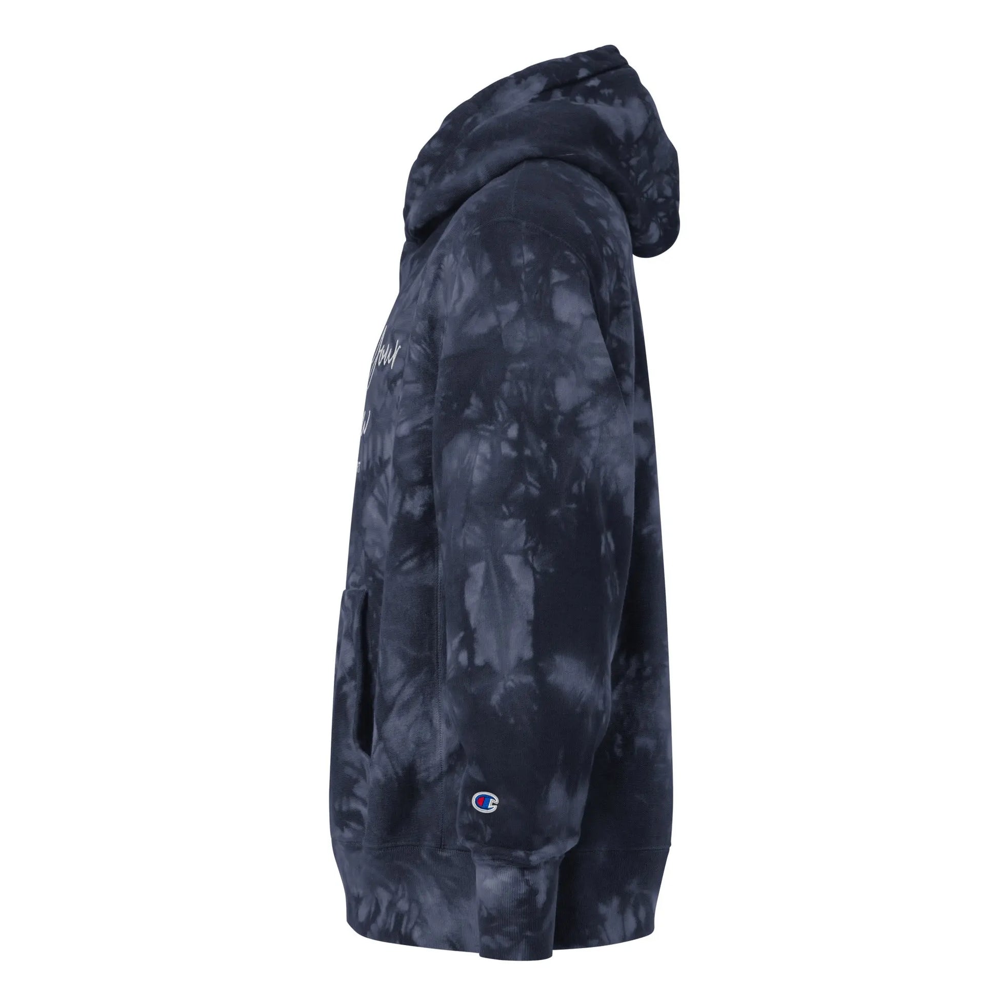 Unisex Champion Tie-Dye Hoodie | Embroidered Own Your Glow