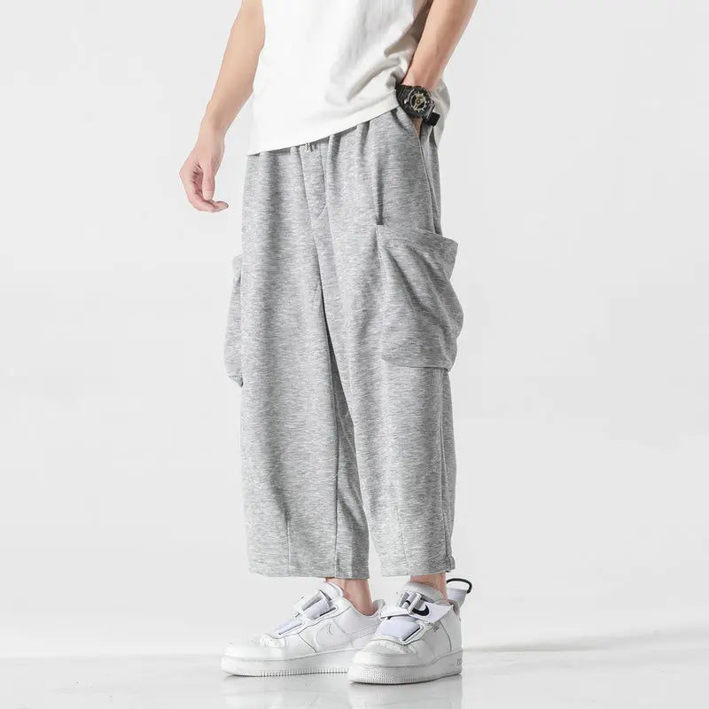 Harajuku Style Wide Leg Harem Pants for Men