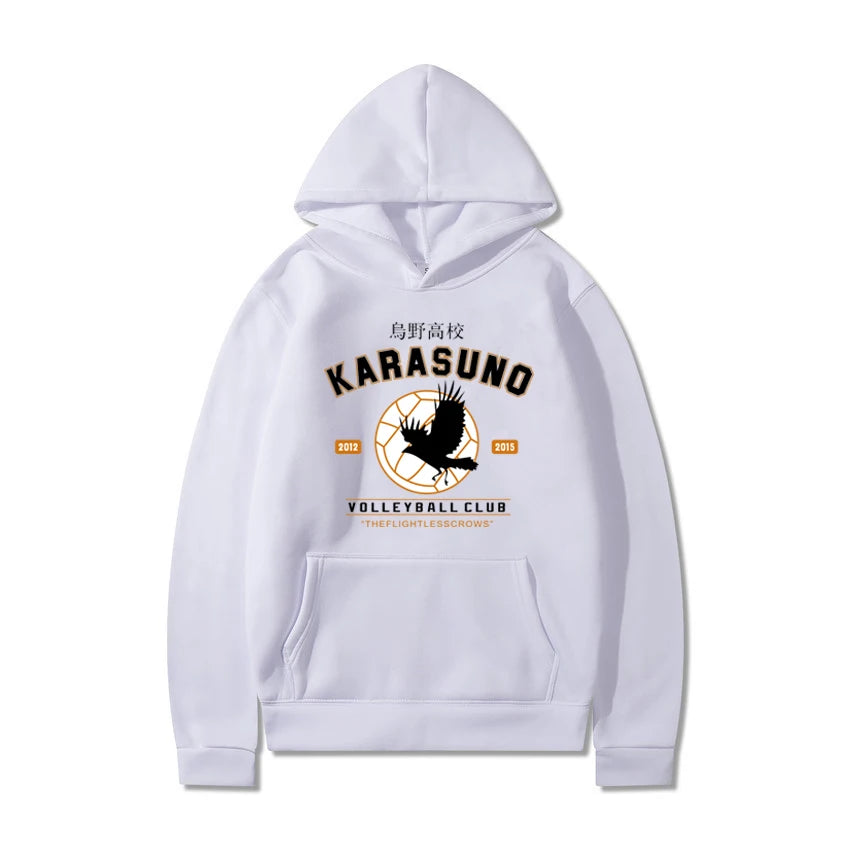 Men's Haikyuu Anime Hoodies: Fly High Graphic Sweatshirts Men