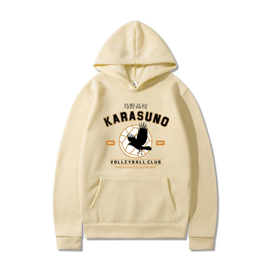 Men's Haikyuu Anime Hoodies: Fly High Graphic Sweatshirts Men