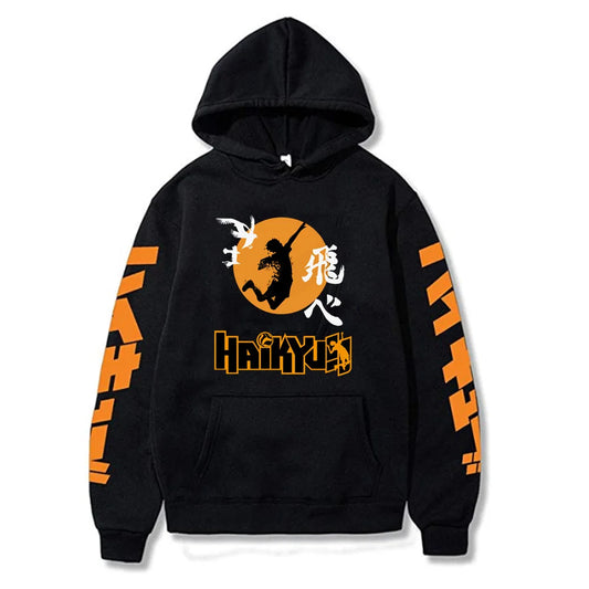 Anime Haikyuu Hoodie for Men: Premium Fleece Pullover Hoodie