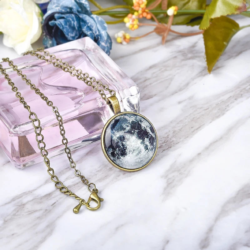 Personalized Birth Moon Necklace - Celestial Design for Her