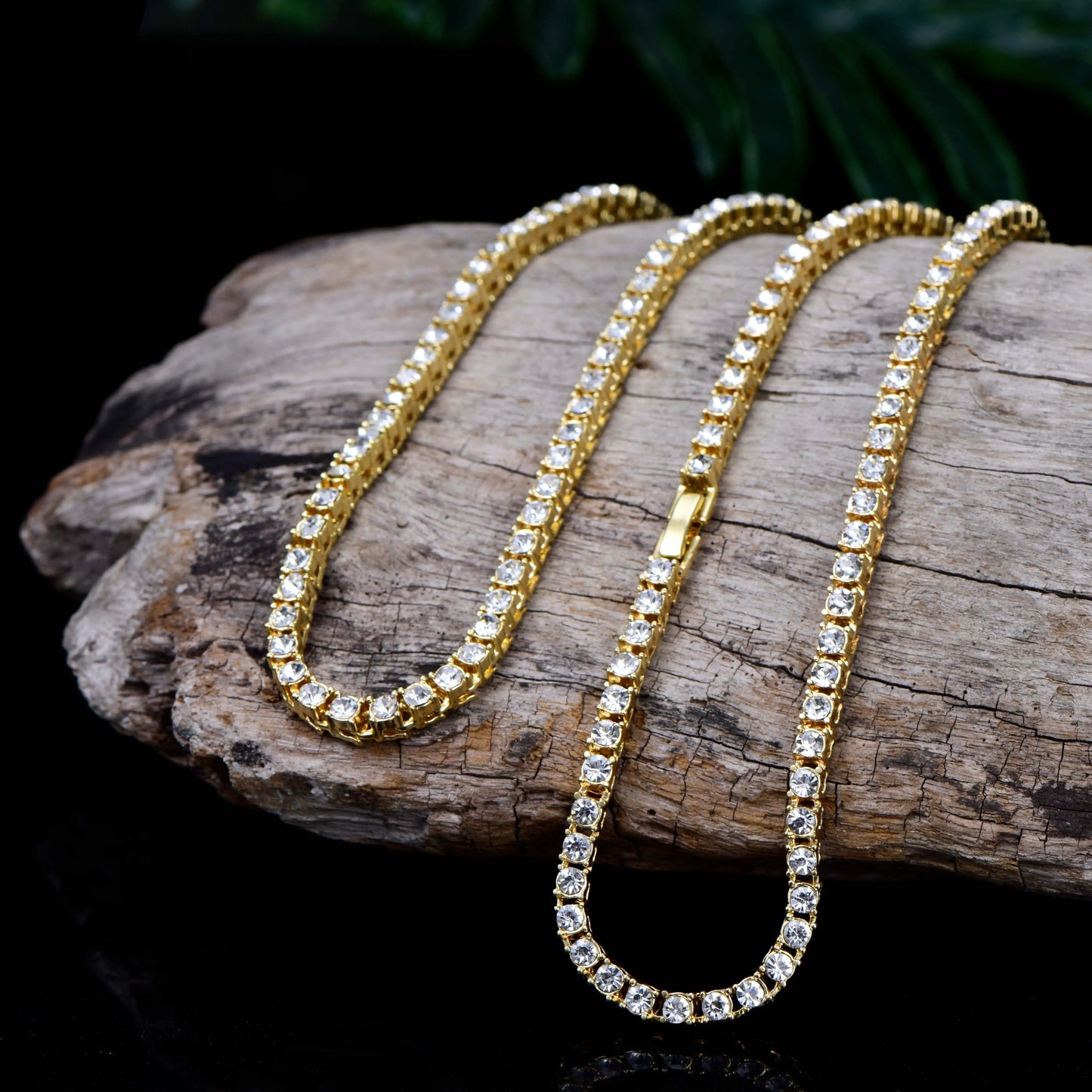 Classic 4MM Iced Out Tennis Chain - Hip-Hop Necklace (Convertible  to Bracelet)