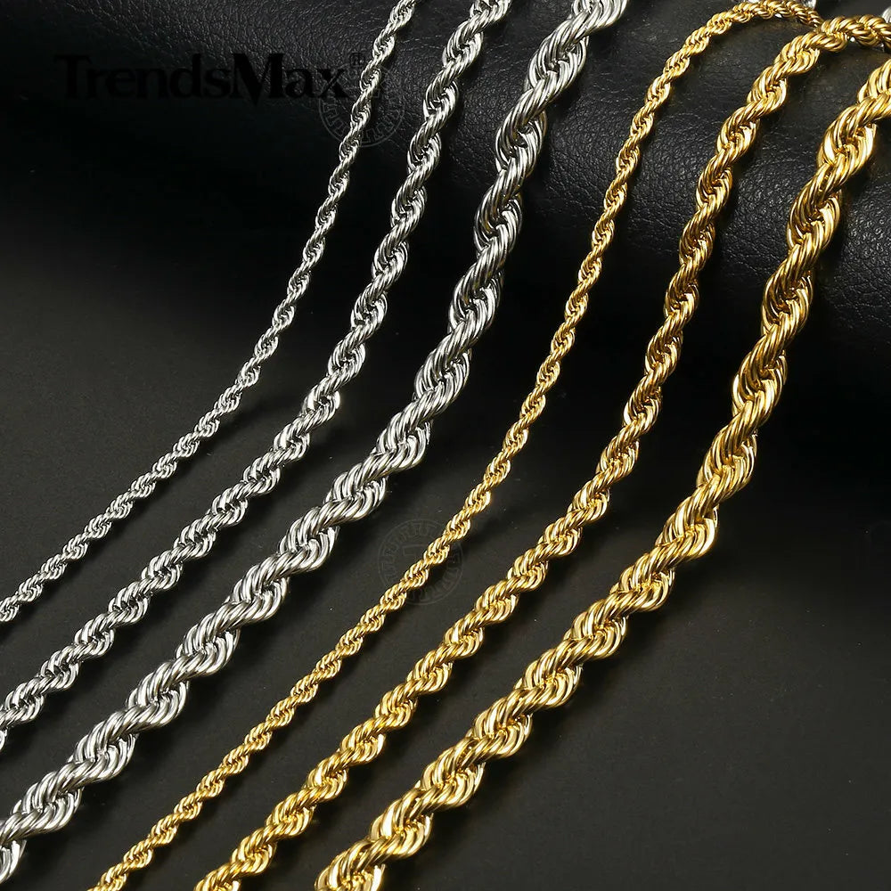 Cuban Link Unisex Chain Choker Necklaces