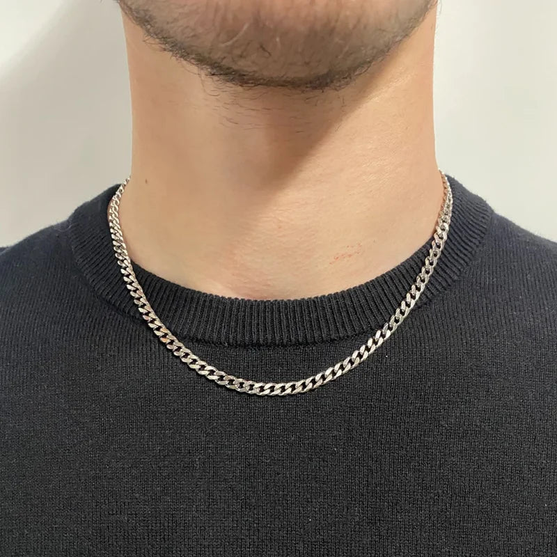 Cuban Link Unisex Chain Choker Necklaces