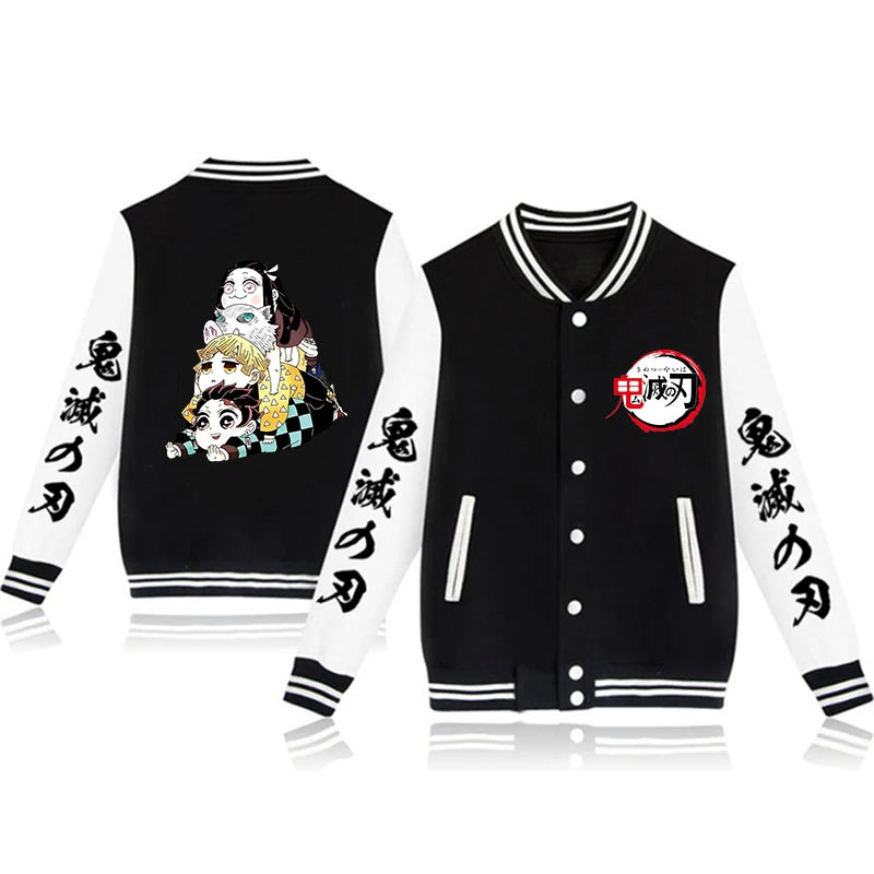 Boys Demon Slayer Stylish Bomber Jackets - Modern Style Design