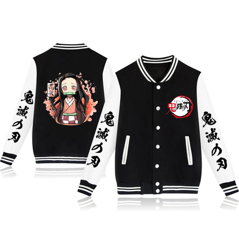 Boys Demon Slayer Stylish Bomber Jackets - Modern Style Design