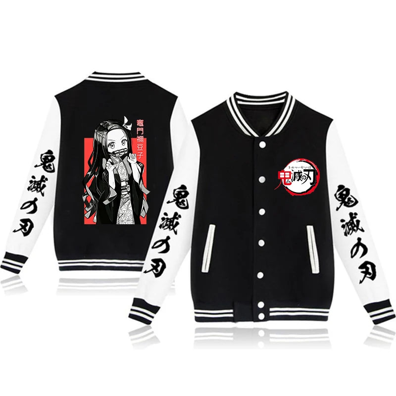 Boys Demon Slayer Stylish Bomber Jackets - Modern Style Design