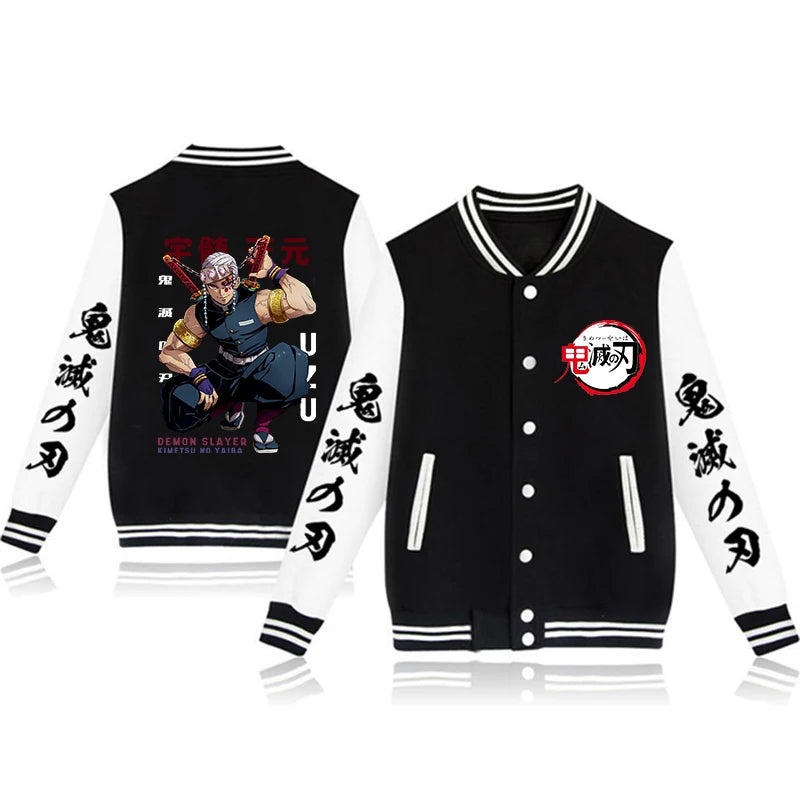 Boys Demon Slayer Stylish Bomber Jackets - Modern Style Design