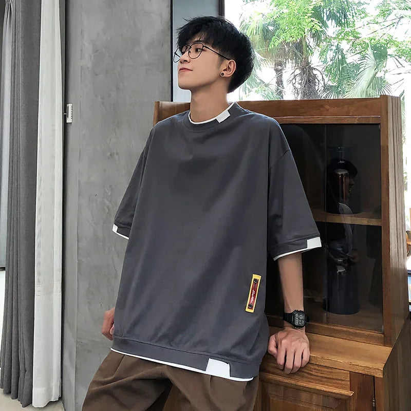 Men's Plain Oversized Cotton T-Shirt: Premium Quality