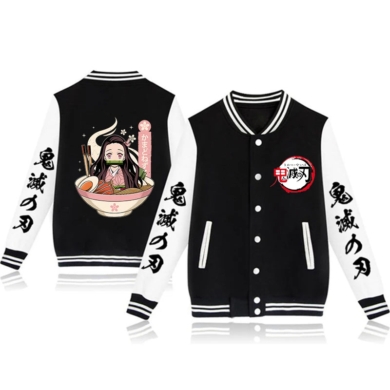 Boys Demon Slayer Stylish Bomber Jackets - Modern Style Design