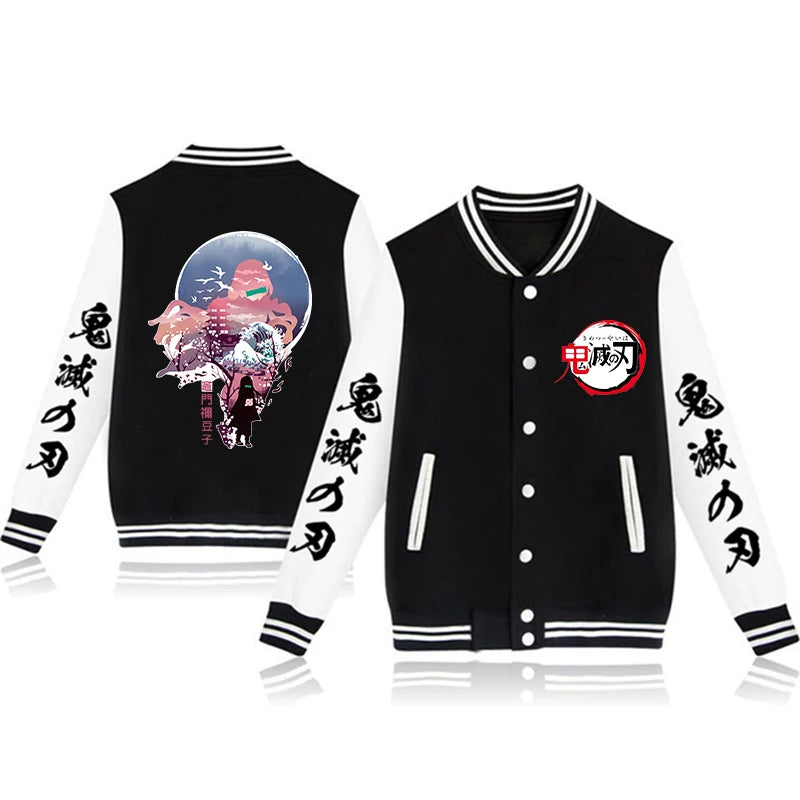 Boys Demon Slayer Stylish Bomber Jackets - Modern Style Design