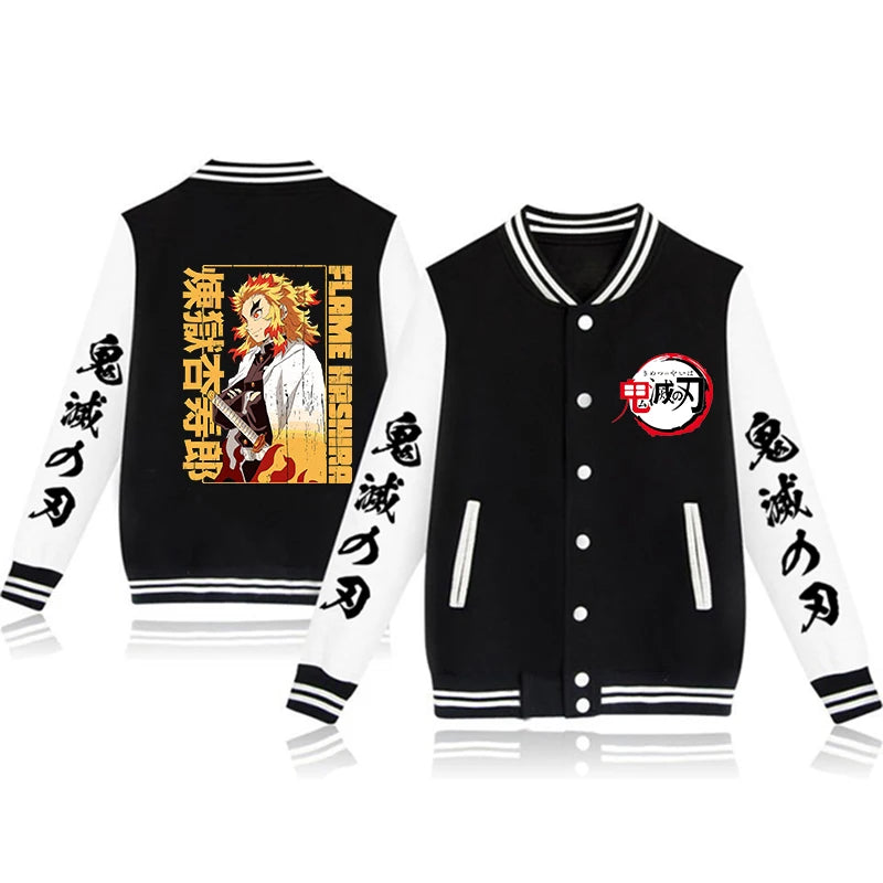 Boys Demon Slayer Stylish Bomber Jackets - Modern Style Design