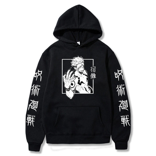 Harajuku Jujutsu Kaisen Womens Hoodie: Graphic Casual Streetwear Sweatshirt