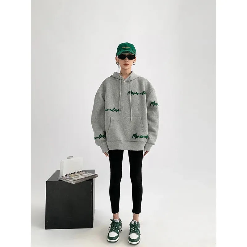 Oversized Streetwear Fleece Hoodie for Women