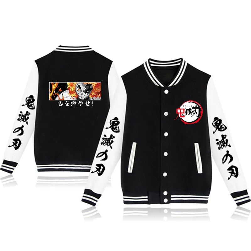 Boys Demon Slayer Stylish Bomber Jackets - Modern Style Design