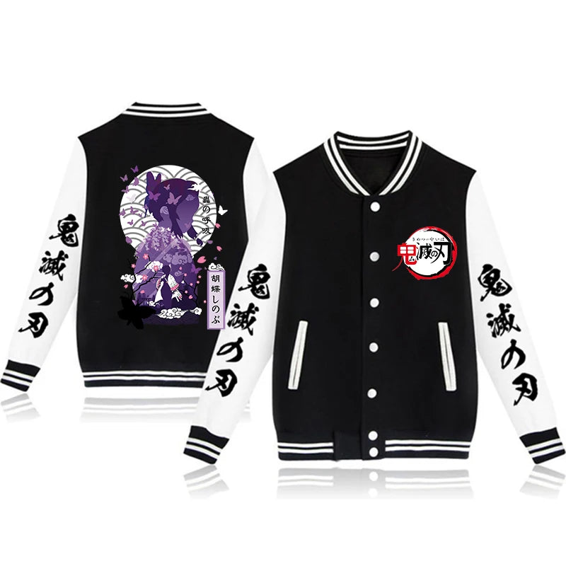 Boys Demon Slayer Stylish Bomber Jackets - Modern Style Design