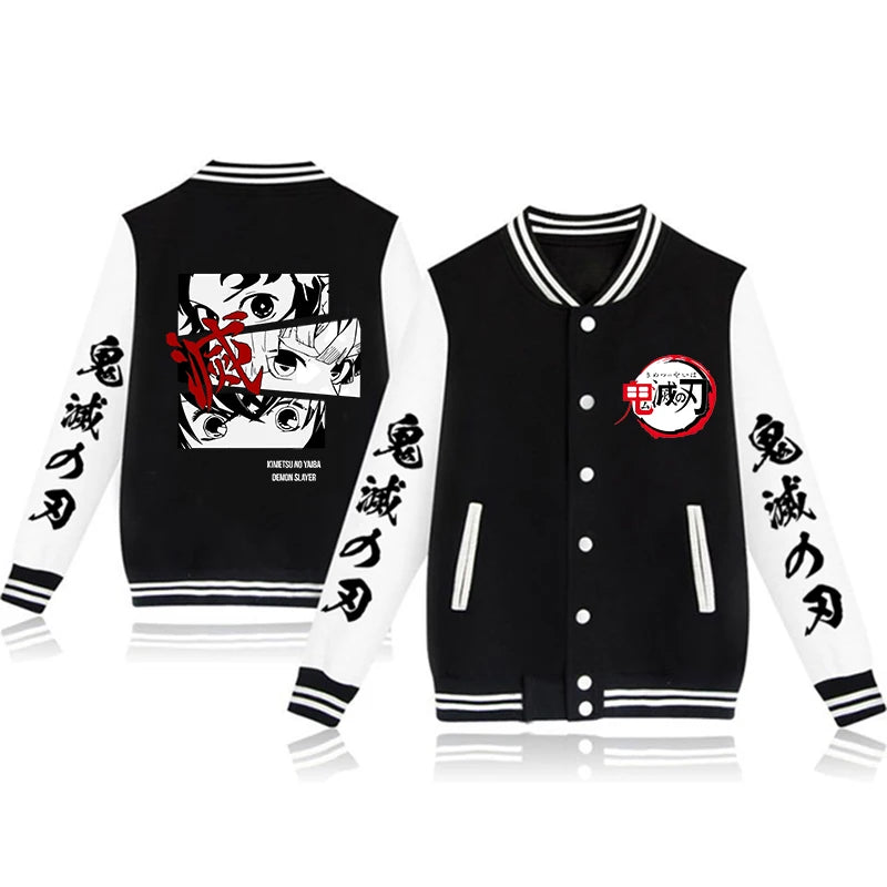 Boys Demon Slayer Stylish Bomber Jackets - Modern Style Design