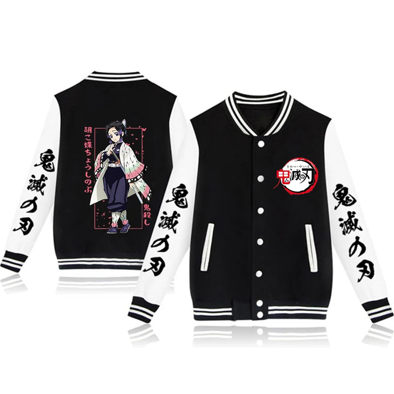 Boys Demon Slayer Stylish Bomber Jackets - Modern Style Design